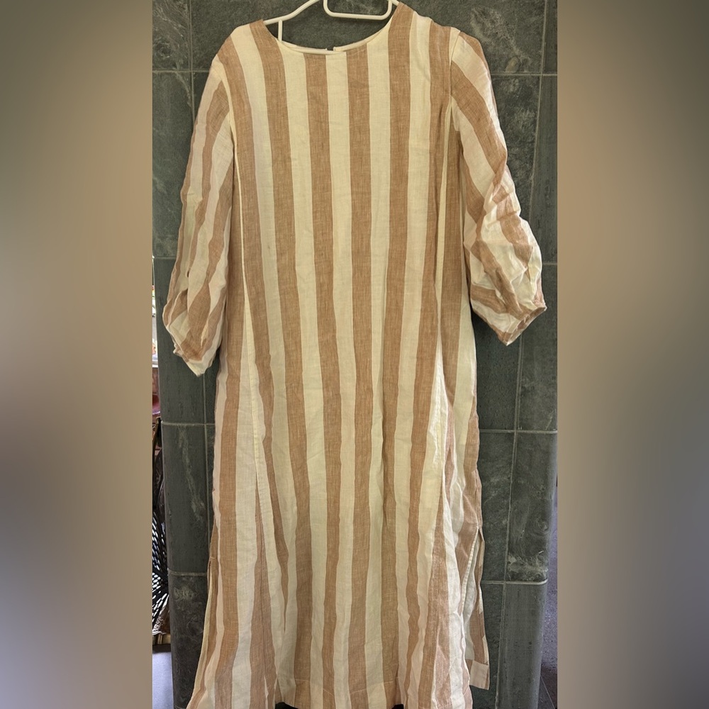 Everlane Cream Puff Sleeve Sundress